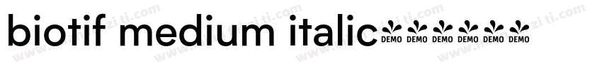 biotif medium italic字体转换